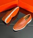 Viatu vya Kiume vya Ngozi vya Hermes Loafers - 2