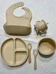 8-Piece Kids Silicone Tableware Set - 1