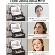 Large LED Makeup Case with Mirror - 3