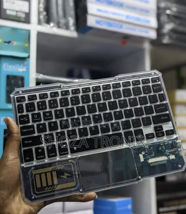 Transparent Gaming Bluetooth Keyboard Rechargeable Backlit - 1