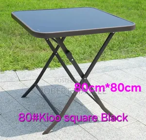Glass and Steel Table