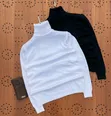 Men's Black Polycotton Pullover Sweatshirt - 2