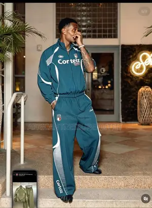 Cortiez Tracksuit - Stand Collar Jacket & Straight Trousers