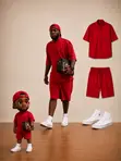 Arsenal Plain Casual Short Sleeve Shirt and Short Set - 2