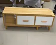 Modern Extendable TV Stand with Storage Drawers - Wood - 1