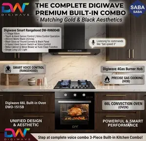 Digiwave Kitchen Combo Set: T-Shape Range Hood Cooker 60cm