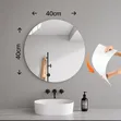 Acrylic Mirror Sticker - 40x40cm Round - 1
