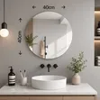 Acrylic Mirror Sticker - 40x40cm Round - 2