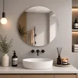 Acrylic Mirror Sticker - 40x40cm Round - 3