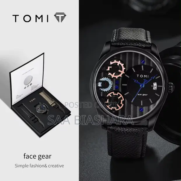 Tomi Brand Classic Watch - Full Black - 1