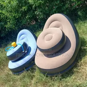 Inflatable Air Sofa with Pump and Footrest