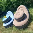 Inflatable Air Sofa with Pump and Footrest - 2