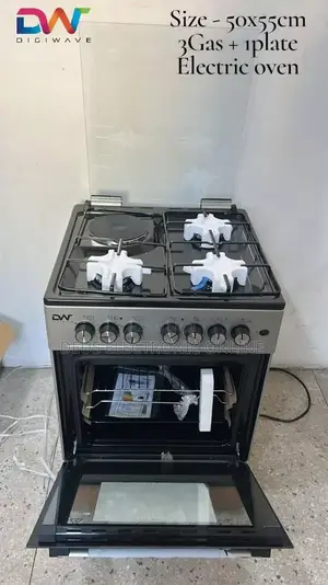 Digiwave 3 Gas + 1 Plate Standing Cooker