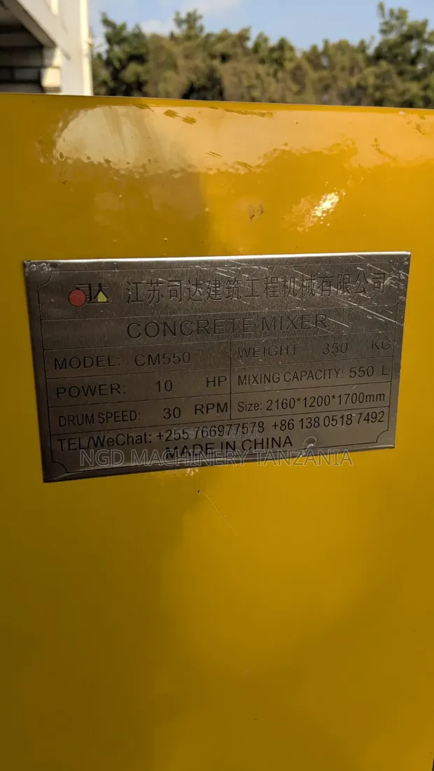 Brand New Diesel Concrete Mixer 550L (Air Cooling) - 1