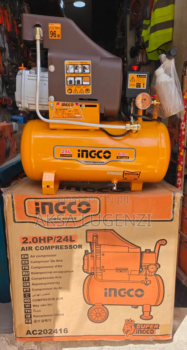 Ingco Air Compressor (Oil Type) 24L - 1