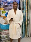 Luxury White Bathrobe - Soft & Comfortable - 3