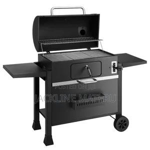 Large Outdoor Charcoal BBQ Grill with Wheels