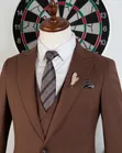 Classic ROMASTER Chestnut Brown 3-Piece Tuxedo - 1