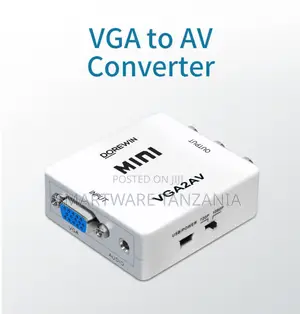 Mini HD AV to VGA Video Converter Box