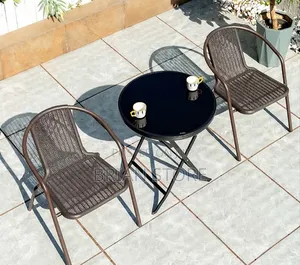 Foldable Outdoor Table and 2 Chairs Set