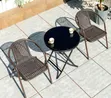 Foldable Outdoor Table and 2 Chairs Set - 2