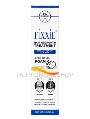 FIXXIE 5% Minoxidil Extra Strength Hair Regrowth Foam 60ml