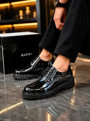 Viatu vya Kiume vya Balenciaga & Gucci Nyeusi Moccasins - Vipya Halisi