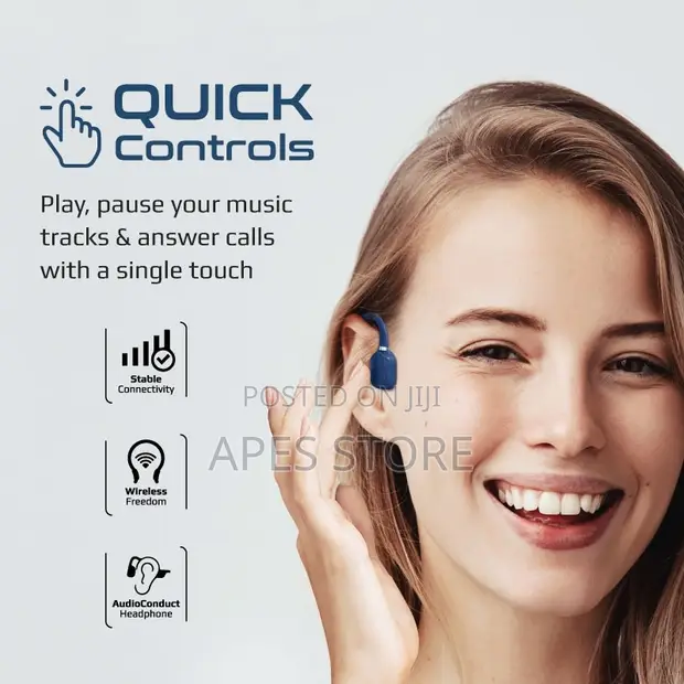 Promate Ripple Open Ear Hook Neckband Earphones - 1