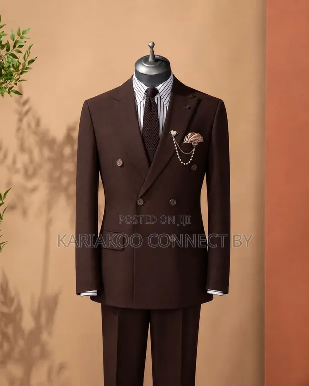 Premium Men's Double-Breasted Suit (Executive) - 1