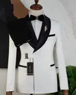 Luxury White & Black Two-Piece Tuxedo for Men by MARIO CASAS - 1