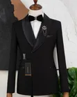 Luxury All-Black Two-Piece Tuxedo for Men by MARIO CASAS - 3