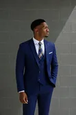 Luxury Men's 3-Piece Suit with Double-Breasted Vest - 3