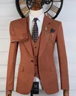 Premium Men's 3-Piece Terracotta Suit | DARO - 2