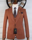 Premium Men's 3-Piece Terracotta Suit | DARO - 3