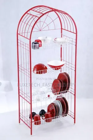 4-Tier Metal Kitchen Dish Drying Rack - Stendi ya Vyombo
