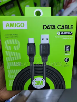 Amigo AG-30 Type-C Cable Urefu wa 3m