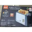 RAF 2 Slice Toaster, 650W, Dual-Sided Baking - 2