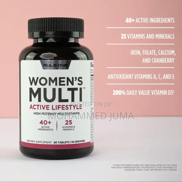 Rule 1 Multivitamin kwa Wanawake - Vidonge 60 - 1
