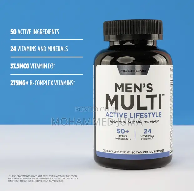 Rule 1 Multivitamin kwa Wanaume - Vidonge 90 - 1