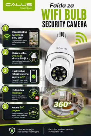 360° WiFi Bulb Security Camera