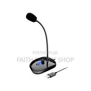 USB Conference Microphone with Noise Reduction - Adjustable Gooseneck
