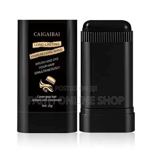 CAIGAIBAI Long-Lasting Black Hair Color Touch-Up Stick 20g - 1