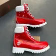 Timberland Unisex Patent Leather Combat Boots - 5