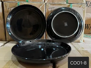 12pc Black Dinnerware Set