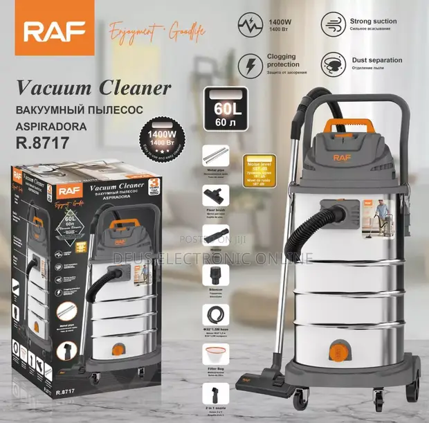 Raf Wet and Dry Vacuum Cleaner 60L - 1