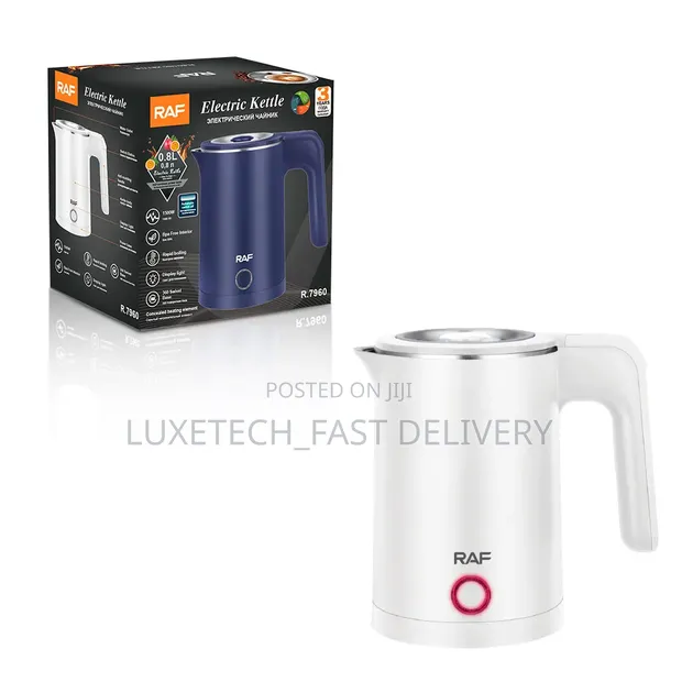 RAF Kettle ya Umeme 0.8 Lita - Chuma cha Kutengenezea Maji Haraka - 1