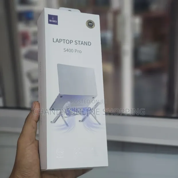 WIWU S400 Pro Foldable Laptop Stand yenye Cooling Fan - 1