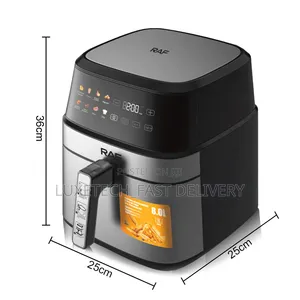 RAF R.5379 Digital Air Fryer Lita 5 Zenye Touch Screen