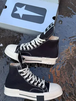 All Star Brand Men's Leather High-Cut Shoes
