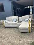 White L-Shape Sofa - 2